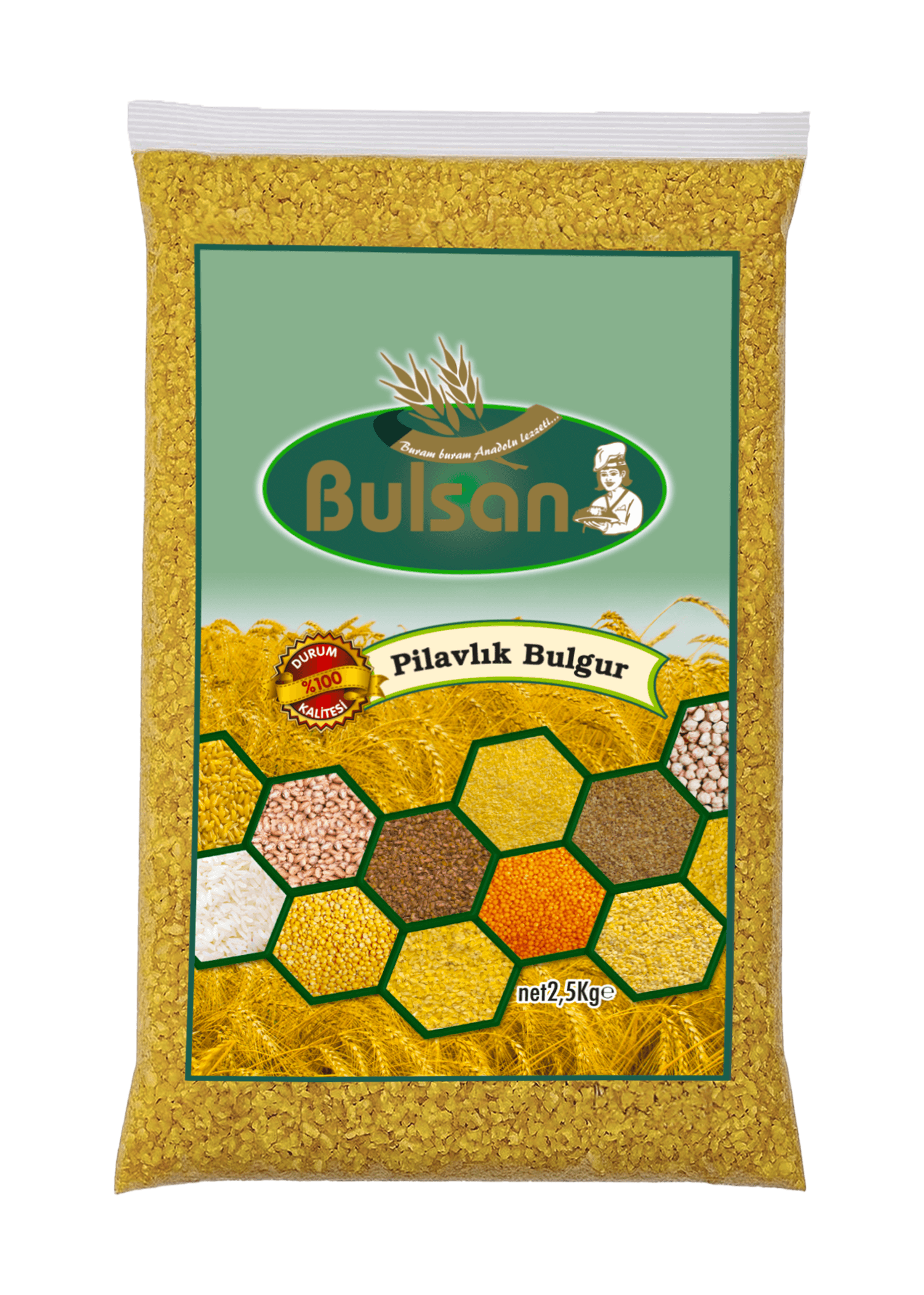 Bulsan Pilavlık Bulgur 2,5 kg paket - Küçük resim